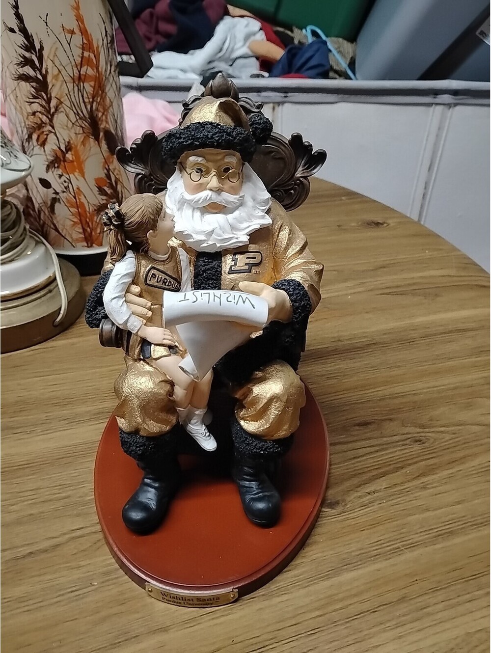 2000 Memory Company Collegiate Collectibles Purdue University Wishlist Santa